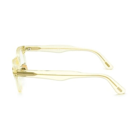 NEW TOM FORD FT5783-D-B/S 039 EYEGLASSES TF5783-D-B 039 TRANSPARENT YELLOW WOMEN - Picture 3 of 4